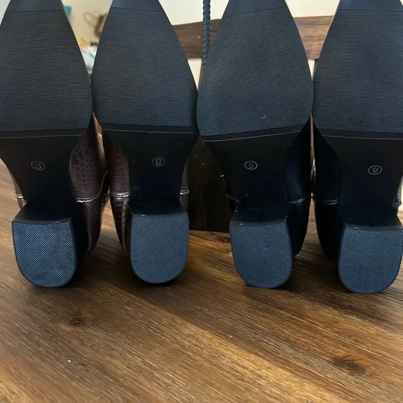 Seven7 Footwear Madison Python Pointed Bootie - Size 9 Black or 8 Copper - Picture 12 of 14